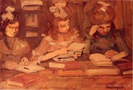 In der Bibliothek (auch als Drei School Girls bekannt)