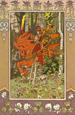 Red Rider. Illustration zum Märchen "Wassilissa die Schöne"