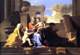 Heilige Familie auf der Treppe