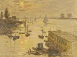 Der Pool von der Brücke von Argenteuil gesehen