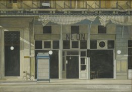 Cafe '' Neon '' am Tag