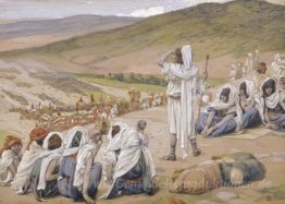 Jacob sieht Esau, der ihm begegnete