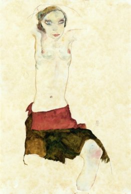 Semi Nude with Colored Rock und Arme