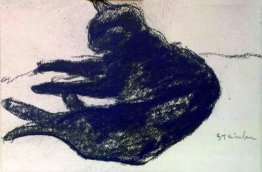 Schwarze Katze
