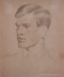 Porträt von K. B. Kustodiev
