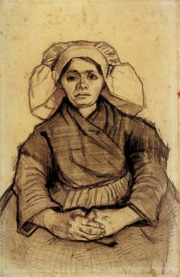Sitzende Frau
