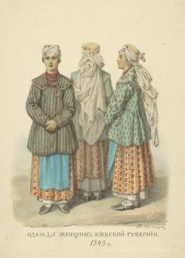 Bekleidung Frau aus der Provinz Kiew