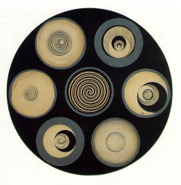 Disketten mit Spiralen