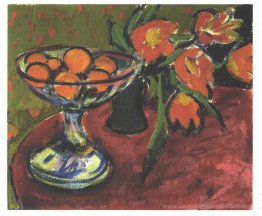 Leben Sie noch mit Tulpen und Orangen