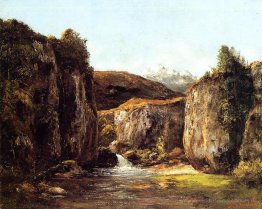 Die Quelle zwischen den Felsen des Doubs