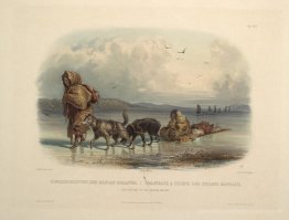 Hundeschlitten der Mandan-Indianer, Platte 28 von Band 2 der "Re