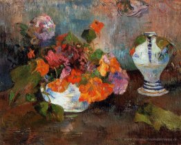 Die Vase von Kapuzinerkresse