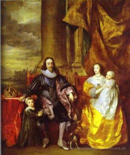 Charles I und Königin Henrietta Maria mit Charles, Prince of Wal