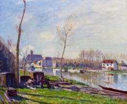 Baustelle an der Matrat, Moret auf Loing