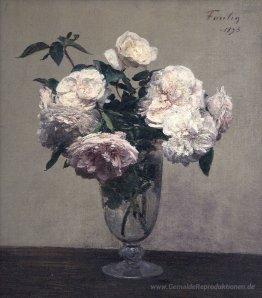 Vase mit Pfingstrosen