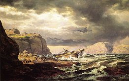 Schiffbruch auf der norwegischen Küste