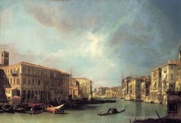 Canal Grande Blick nach Norden aus der Nähe der Rialto-Brücke