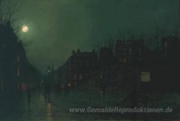 Ansicht von Heath-Straße bei Nacht