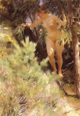 Unter einer Tanne Nude