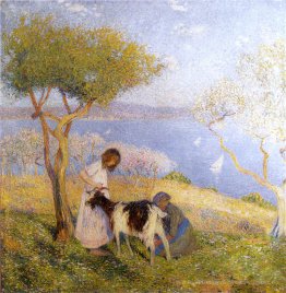 Landschaft mit der Ziege