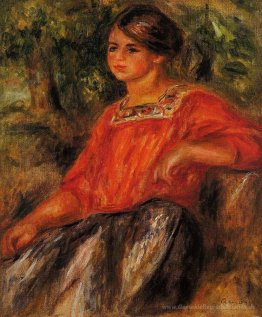 Gabrielle im Garten bei Cagnes