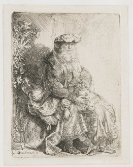 Jacob streichelt Benjamin