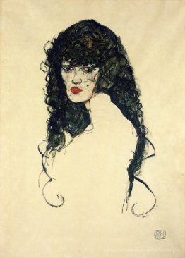 Porträt einer Frau mit schwarzen Haaren