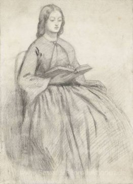 Elizabeth Siddall in einem Stuhl
