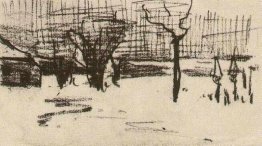 Garten im Schnee