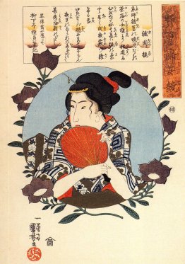 Kaji von Gion mit einem Fächer