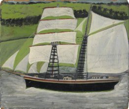 Brigantine Segel Vergangenheit Green Fields