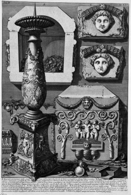 Die römische Altertümer, t. 2, Tafel XXV. Große Urne aus Porphyr