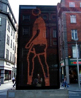LED-Kunstwerk in Dublin