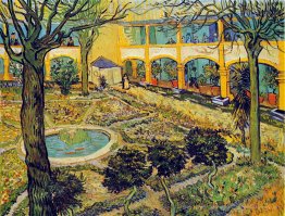 Der Hof des Krankenhaus in Arles