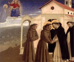 Treffen des Heiligen Franziskus und St. Dominikus
