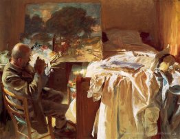 Ein Künstler in seinem Atelier