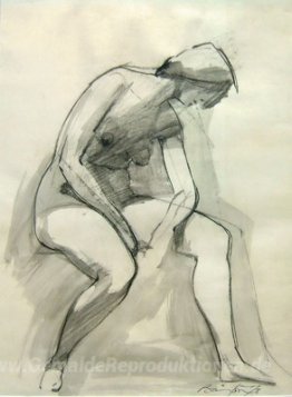 Skizze einer Frau