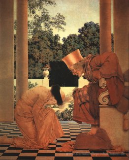 Lady Ursula hinknien, bevor Pompdebile (von Schurken der Herzen)