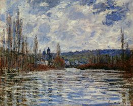 Flut der Seine bei Vetheuil