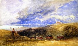 Frieden und Krieg. Lympne Kirche und Schloss