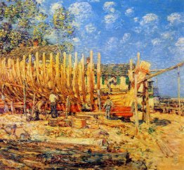 Der Aufbau eines Schooner, Provincetown