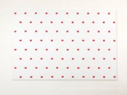 Imprints eines No. 50 Paintbrush in regelmäßigen Abständen von 3