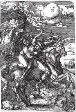 Abduktion von Proserpine auf einem Einhorn