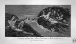 Frontespezio. Eine große Plaque durch eine Büste der Minerva in