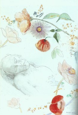 Fehlschlag eines Mannes schlafend inmitten Blumen