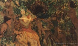 Ludmila im Chernomor Garten. Basierend auf der Geschichte von Al