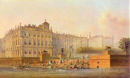 Mit Blick auf das Winterpalais aus dem Westen