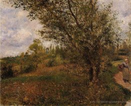 Pontoise Landschaft, durch die Felder