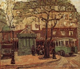 Grünlich-Bus auf der Straße von Paris