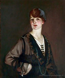 Porträt einer Dame in Schwarz